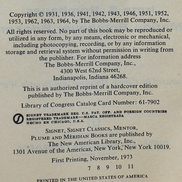 Joy of Cooking The All-Purpose Cookbook Rombauer Becker S. Rombauer 1973 PB