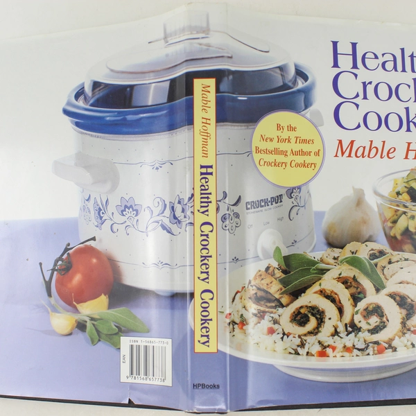 Healthy Crockery Cookery by Mable Hoffman 1998 Hardcover - Good Condition