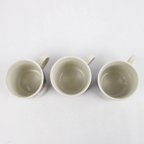 Lot Of 3 Maplehill Stoneware Ceramic Mugs Harvest Pattern Fruit 80s 3" Tall