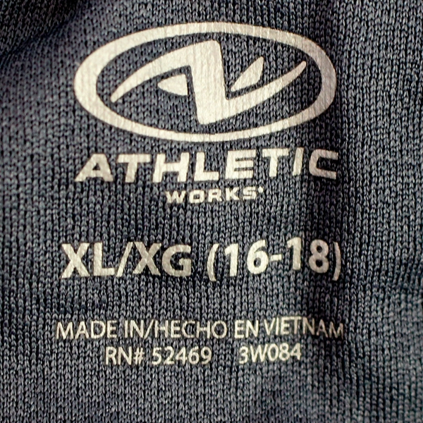 Athletic Works Men's Swim Trunks XL, Built-In Brief, Elastic Waist, Grey