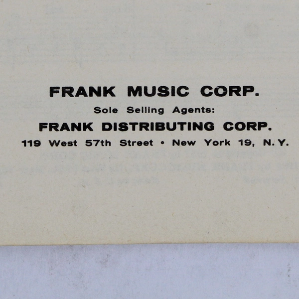 Songs from The Music Man Organ Sheet Music