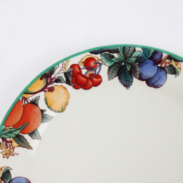 Lot Of 2 Maplehill Stoneware Ceramic Salad Plate Harvest Pattern 7.5" Diameter