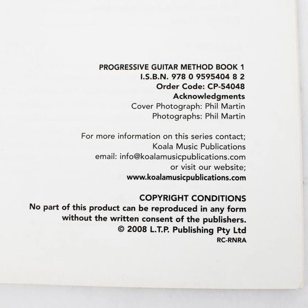 Progressive Guitar Method Book 1 Beginner by Gary Turner Brenton White