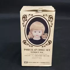 Vintage Western Trimming Westrim Crafts Porcelain Doll Set Without Wig
