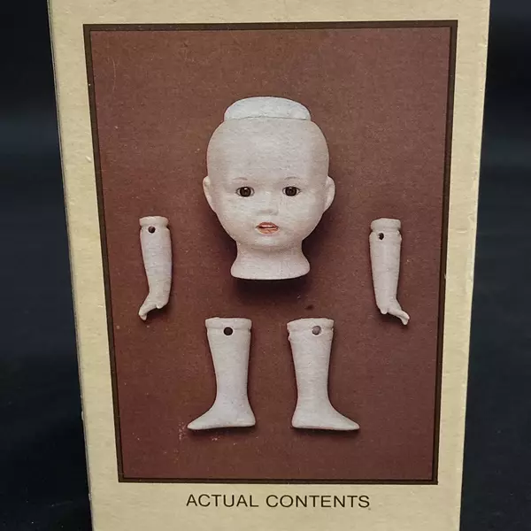 Vintage Western Trimming Westrim Crafts Porcelain Doll Set Without Wig