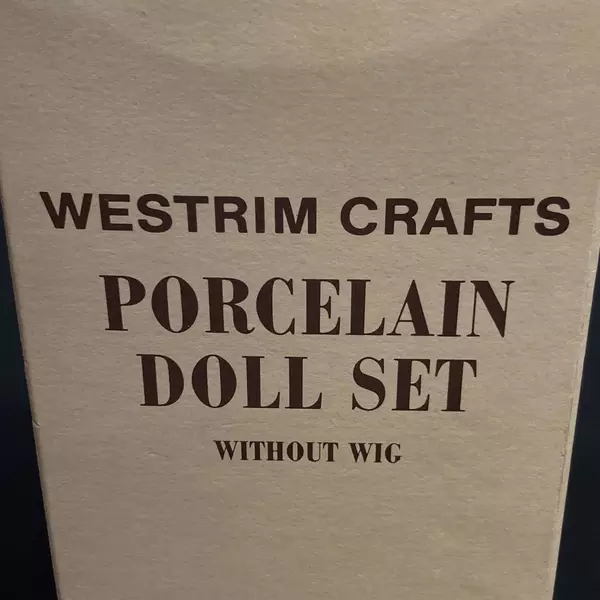 Vintage Western Trimming Westrim Crafts Porcelain Doll Set Without Wig