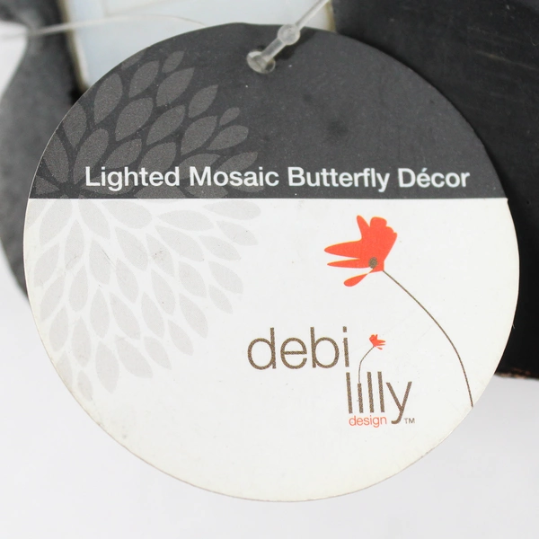 Debi Lilly Design Lighted Battery Operated Mosaic Butterfly Decoration