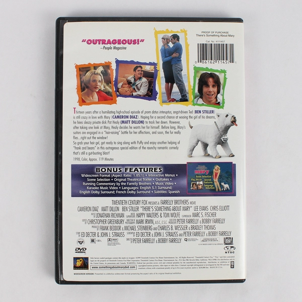 There's Something About Mary Cameron Diaz Twentieth Century DVD Special Edition
