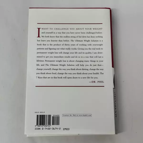 Ultimate Weight Solution: The 7 Keys to Weight Loss Freedom by Dr. Phil 2003