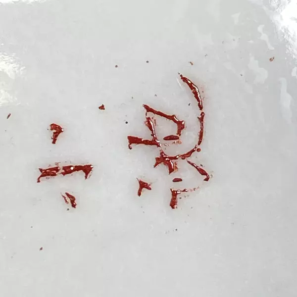 6 Vintage Hand Painted Scalloped Edge Bowls White Brown Trim Geisha Pattern