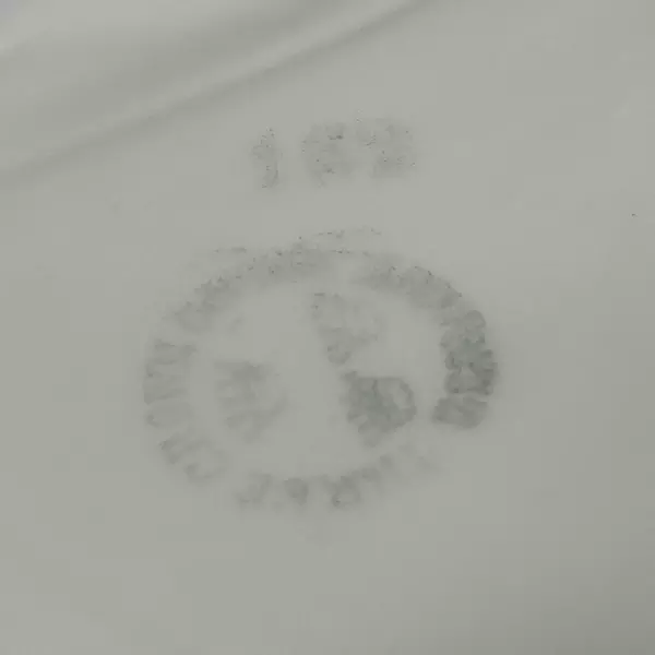 Three Crown Porcelain Footed Covered Bowl With Handles White Gold Trim Roses