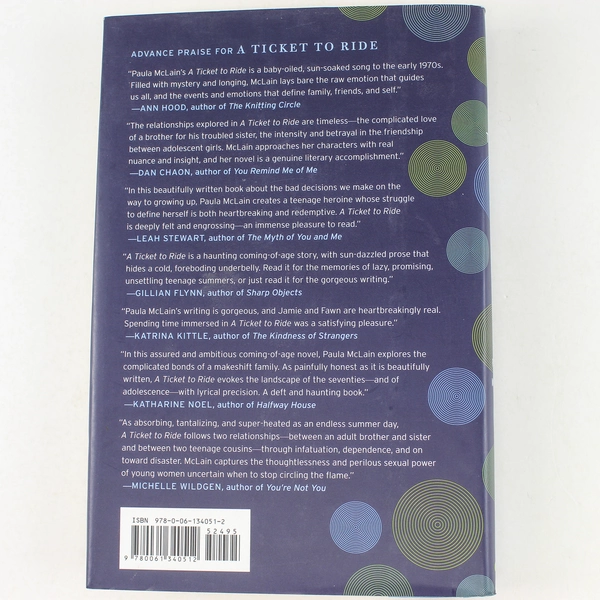 Ticket to Ride by Paula McLain 2008 Hardcover - Good Condition, Minor Wear