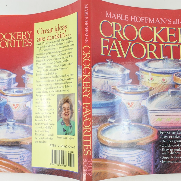 Crockery Favorites by Mable Hoffman 1991 Cookbook - Good Condition