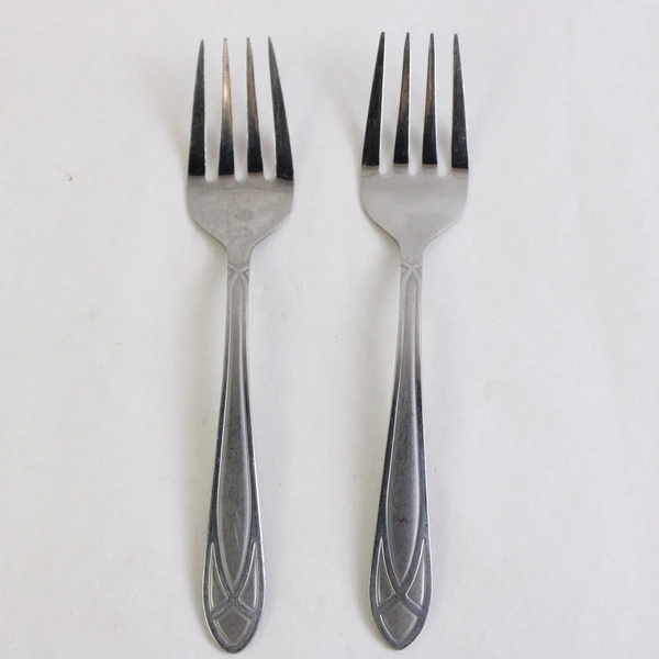 Set of 2 Pfaltzgraff Mirage Frost Cold Meat Serving Fork 8.5"
