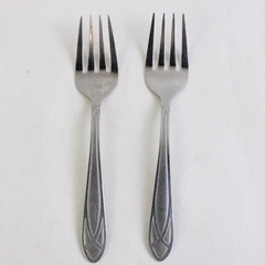 Set of 2 Pfaltzgraff Mirage Frost Cold Meat Serving Fork 8.5"
