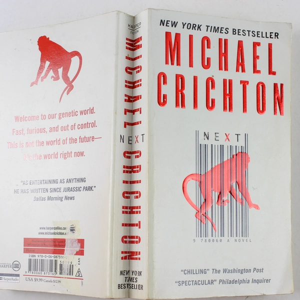 Michael Crichton Next 2007 Paperback Book - Good Condition, Science Adventure