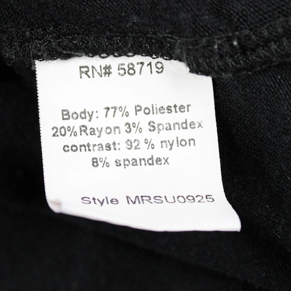 Notations Short Sleeve Shirt Women's Large Black Lace