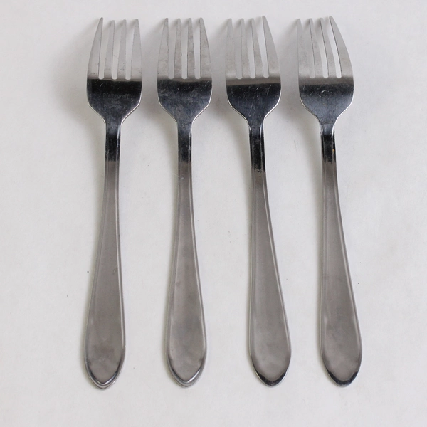 Set of 4 Pfaltzgraff Dinner Forks Mirage Frost Stainless