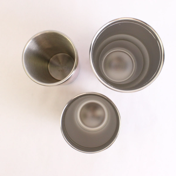 Lot of 3 Steel Coffee Mug Tumblers Various Brands