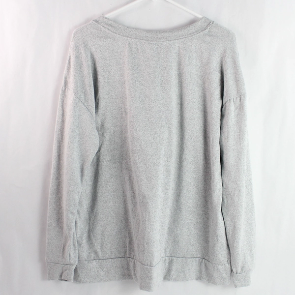 Secret Treasures Women's Gray "It's Coffee O'Clock" Pajama Shirt L 12-14 Flaw