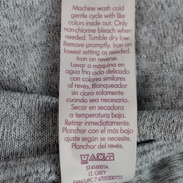 Secret Treasures Women's Gray "It's Coffee O'Clock" Pajama Shirt L 12-14 Flaw