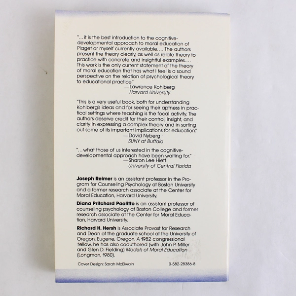 Promoting Moral Growth: From Piaget to Kohlberg Various Authors 1983 PB