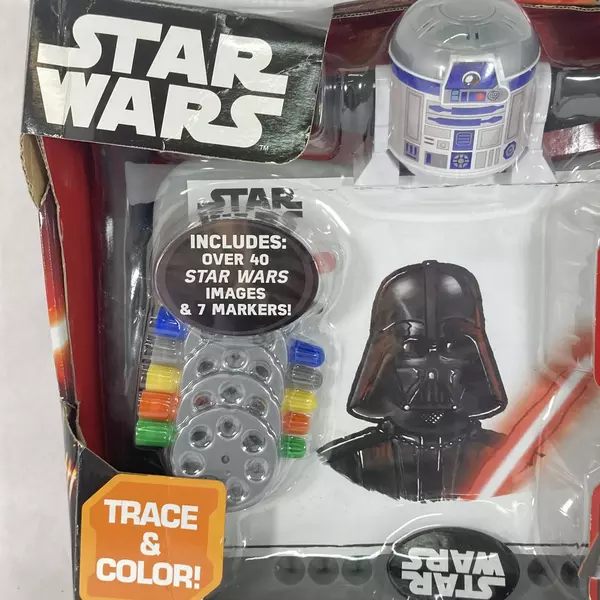 2015 Tara Toy Star Wars Tracing Projector Set Vader R2D2