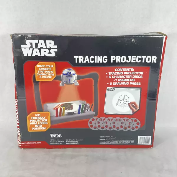 2015 Tara Toy Star Wars Tracing Projector Set Vader R2D2