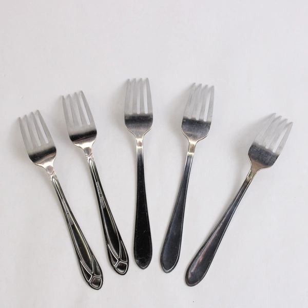 Set of 5 Pfaltzgraff Forks Mirage Frost Stainless