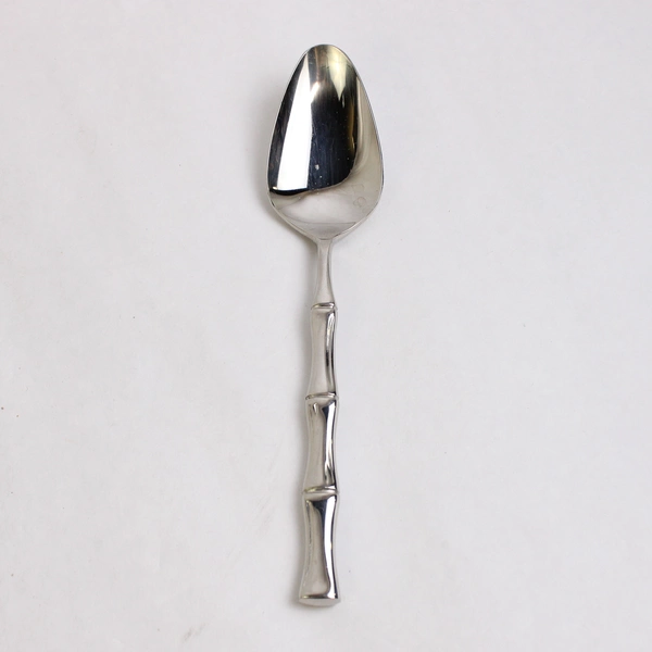 Lot of 10 Towle Supreme Place Oval Spoon Bamboo Bright 18/8 Stainless Steel 7.25