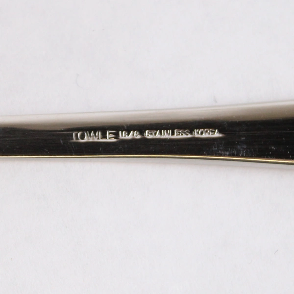 Lot of 8 Towle Place Oval Spoon Beacon Hill Glossy 18/8 Stainless Steel 7 in