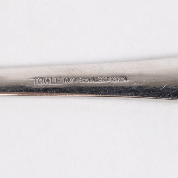 Lot of 5 Towle Place Oval Spoon Beacon Hill Brushed 18/8 Stainless Steel 7 in