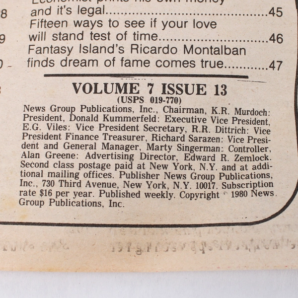 Vintage Tabloid The Star March 25th 1980 Mary Tyler Moore Bo Derek Fred Astaire