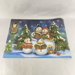 LTD Christmas Decorative Appliance Magnet Glow in the Dark Snowman Carolers