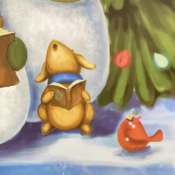 LTD Christmas Decorative Appliance Magnet Glow in the Dark Snowman Carolers