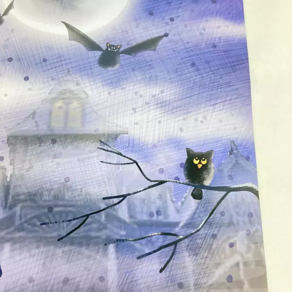 LTD Halloween Decorative Appliance Magnet Vinyl Witch Sitting on Pumpkin