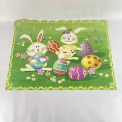 LTD Easter Holiday Vinyl Decorative Appliance Magnet Bunnies Easter Eggs