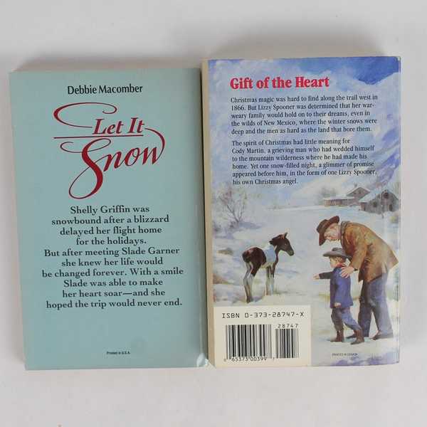 Lot Of 2 Christmas Themed Adult Romance Harlequin Books 1986, 1992 PB