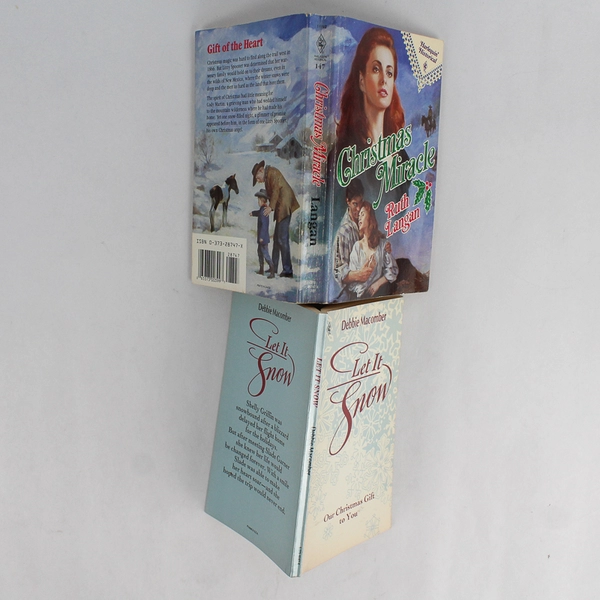 Lot Of 2 Christmas Themed Adult Romance Harlequin Books 1986, 1992 PB
