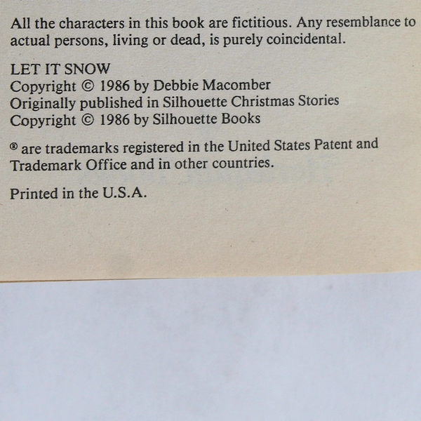 Lot Of 2 Christmas Themed Adult Romance Harlequin Books 1986, 1992 PB