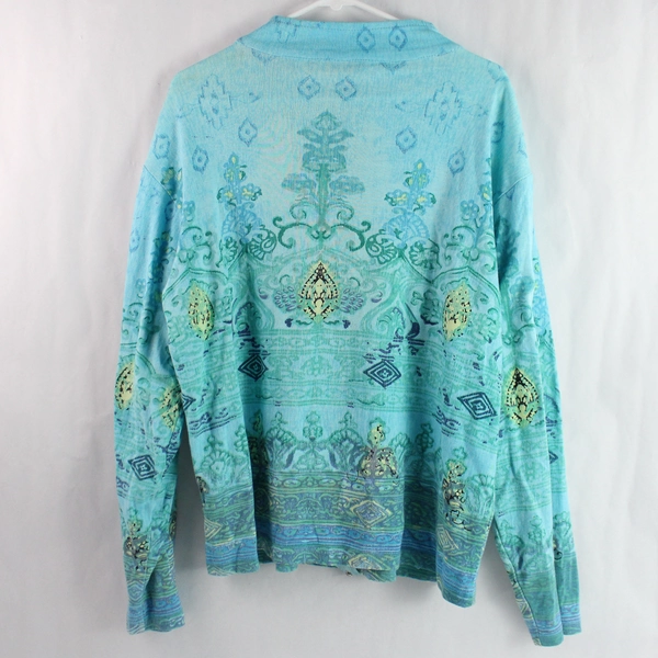 Great Northwest Women's XL Full-Zip Blue Sequin Jacket - Pre-Owned