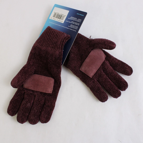 Isotoner Women's Stretch Fleece Gloves 1 Sz Women's Small Maroon Henna NWT