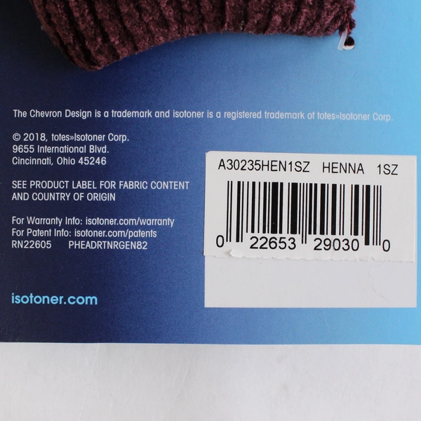 Isotoner Women's Stretch Fleece Gloves 1 Sz Women's Small Maroon Henna NWT