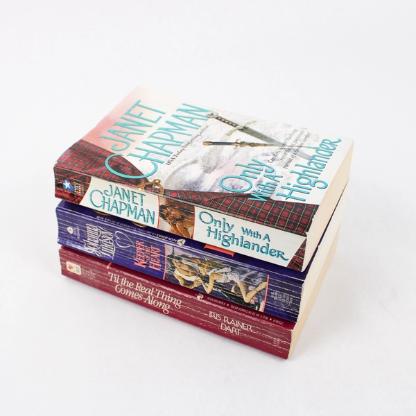 Lot Of 3 Adult Romance Books Paperback Johanna Lindsey Janet Chapman Iris Rainer