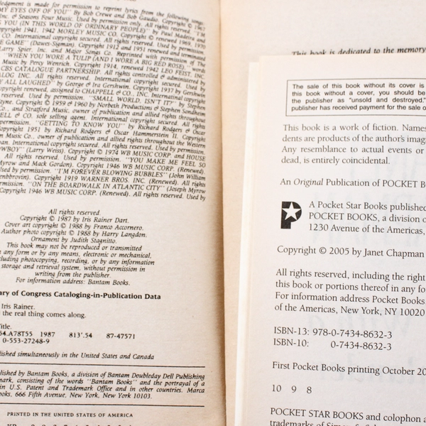 Lot Of 3 Adult Romance Books Paperback Johanna Lindsey Janet Chapman Iris Rainer