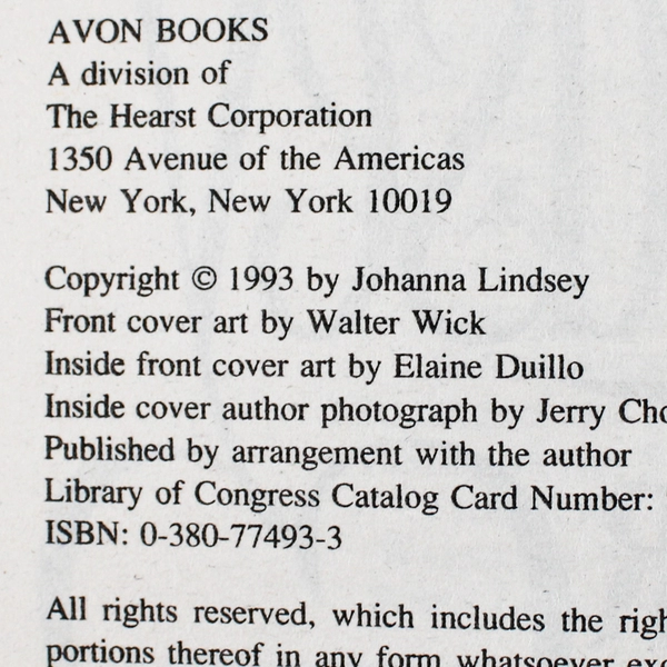 Lot Of 3 Adult Romance Books Paperback Johanna Lindsey Janet Chapman Iris Rainer