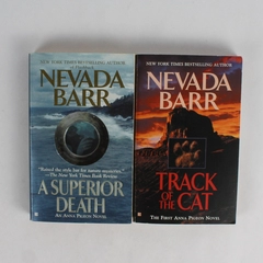 Lot of 2 Nevada Barr Books Track Of The Cat & A Superior Death (1993-94, PB)