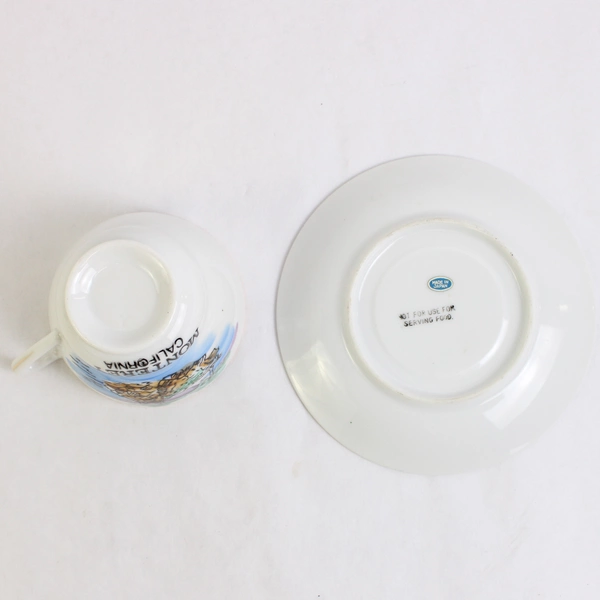 2 PC Set Monterey California Souvenir Teacup and Saucer