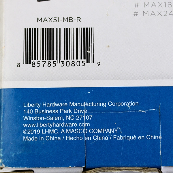 Liberty Hardware Maxted Toilet Paper Holder Metal MAX51-MB-R