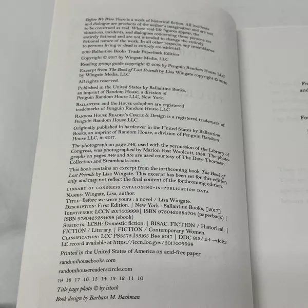 Before We Were Yours: A Novel by Lisa Wingate 2019 Paperback